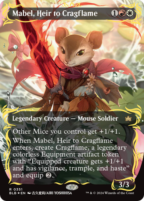 Mabel, Heir to Cragflame (Borderless Raised Foil)