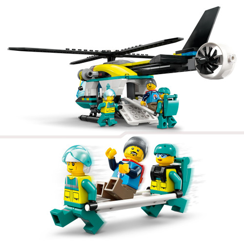 City Emergency Rescue Helicopter Toy Set 60405