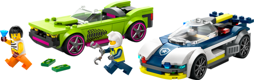 City Police Car and Muscle Car Chase Building Set 60415