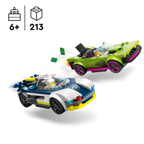 City Police Car and Muscle Car Chase Building Set 60415