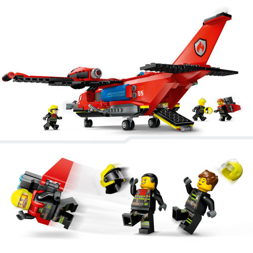 City Fire Rescue Plane Toy for Kids Aged 6 Plus 60413