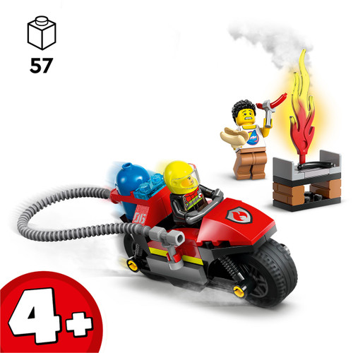 City Fire Rescue Motorcycle Vehicle Set 60410