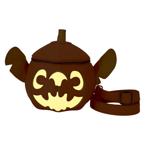 Disney: Stitch Figural Pumpkin Crossbody Bag