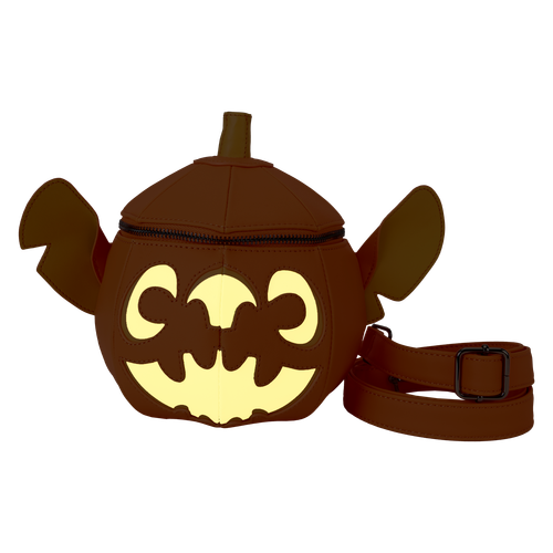 Disney: Stitch Figural Pumpkin Crossbody Bag