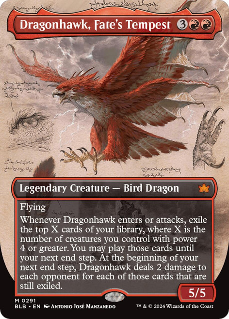 Dragonhawk, Fate's Tempest (Borderless Art)