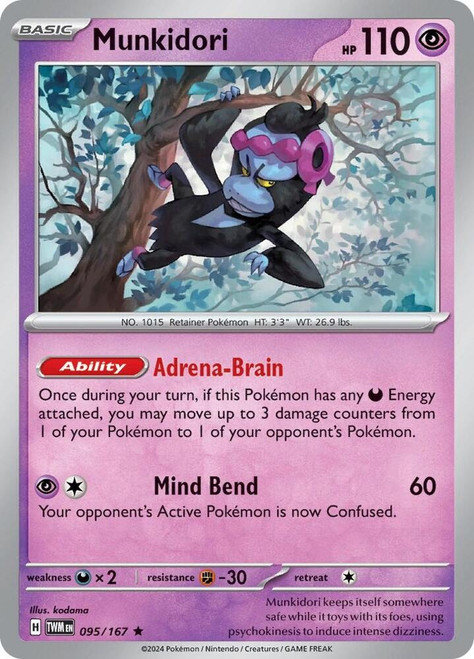 SV Twilight Masquerade 095/167 Munkidori (Non-Holo)
