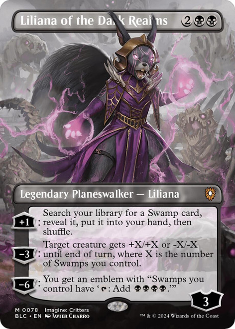 Liliana of the Dark Realms (Borderless Art)