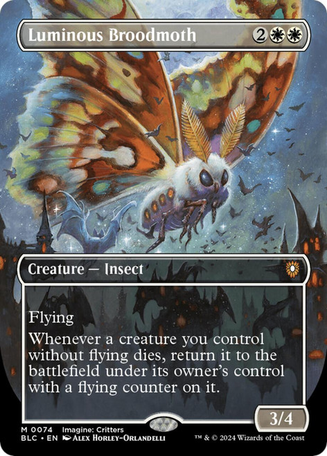 Luminous Broodmoth (Borderless Foil)