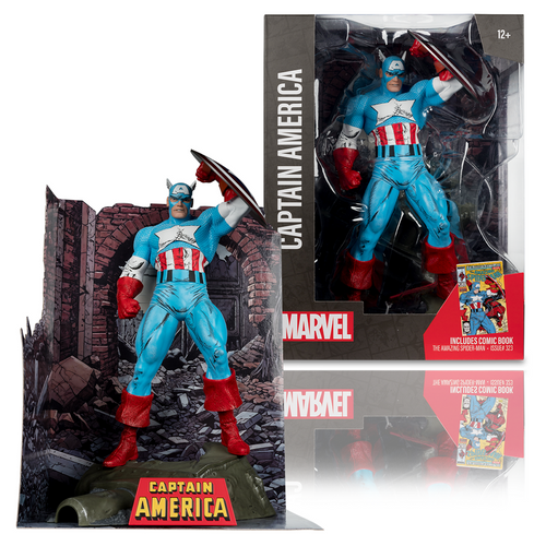 Marvel: Captain America (The Amazing Spider-Man #323) 1:6th Scale Posed Figure