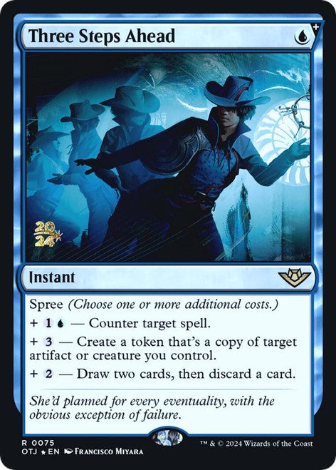 Three Steps Ahead (Prerelease Foil)