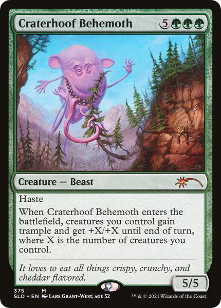 Craterhoof Behemoth (#375) (Secret Lair - Extra Life 2021)