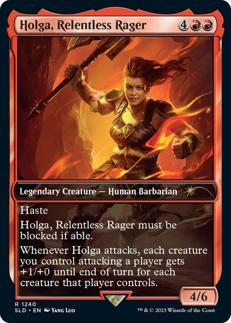 Holga, Relentless Rager (Secret Lair - Dungeons & Dragons: Honor Among Thieves)