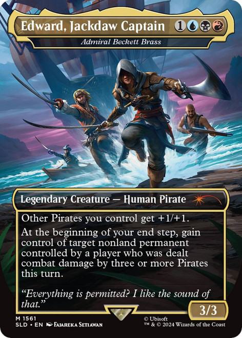 Admiral Beckett Brass [Edward, Jackdaw Captain] (Secret Lair - Assassin's Creed: Lethal Legends)
