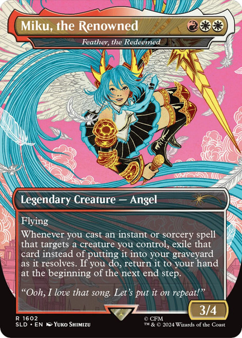 Feather, the Redeemed [Miku, the Renowned] (Secret Lair - Hatsune Miku: Sakura Superstar)