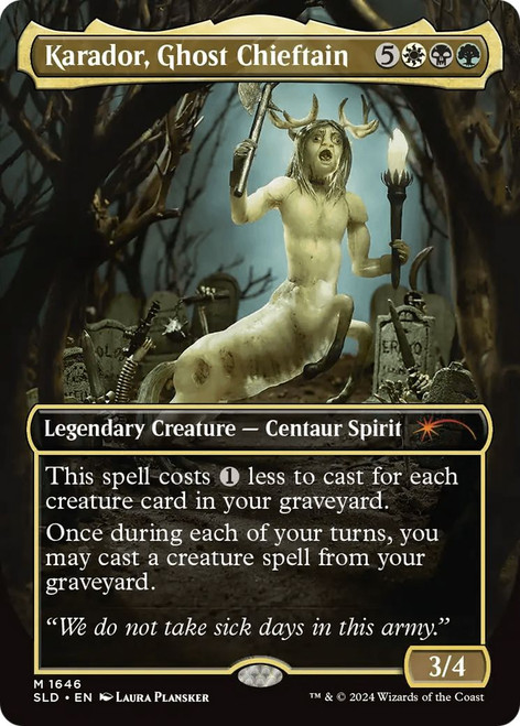 Karador, Ghost Chieftain (Secret Lair - Diabolical Dioramas)