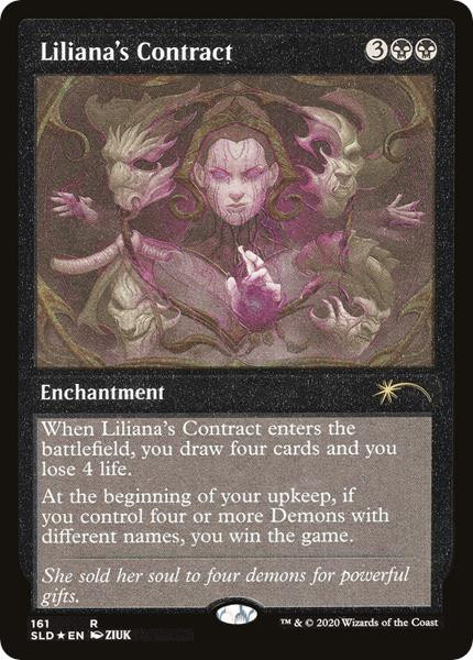 Liliana's Contract (Etched Foil) (Secret Lair - Read the Fine Print)