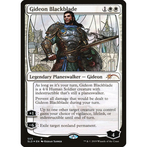 Gideon Blackblade (Stained Glass Foil) (Secret Lair - Stained Glass Planeswalkers)