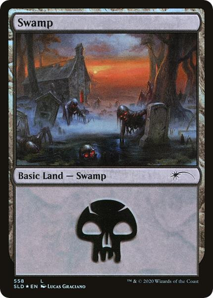 Swamp (Reanimated) (Foil) (Secret Lair - Jumpstart Lands)