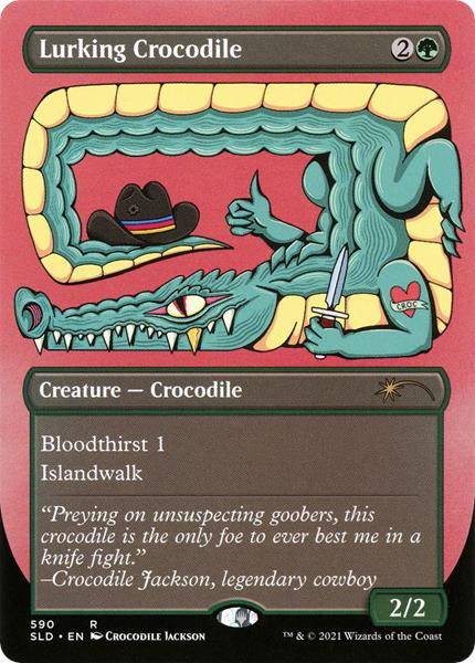 Lurking Crocodile (Etched Foil) (Secret Lair - Monstrous Menagerie)