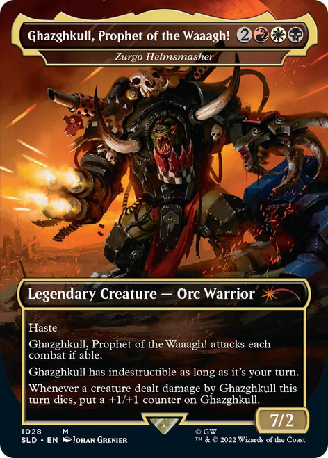Zurgo Helmsmasher [Ghazghkull, Prophet of the Waaagh!] (Foil) (Secret lair - Warhammer 40,000: Orks)