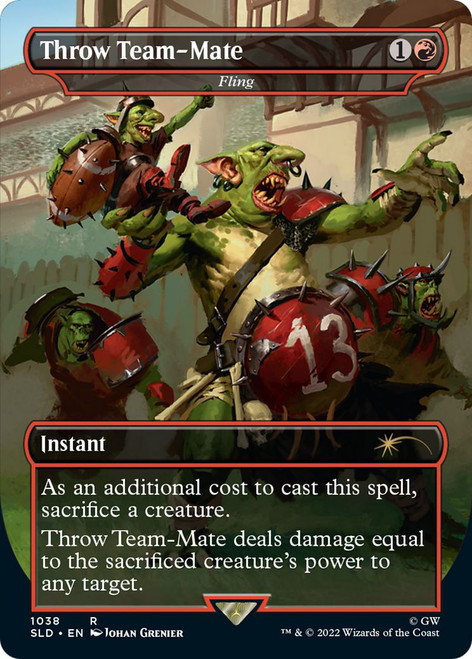 Fling [Throw Team-Mate] (Foil) (Secret Lair - Blood Bowl)