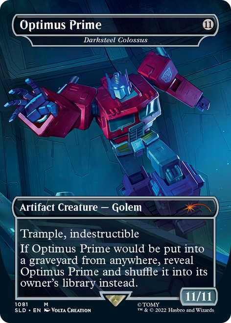 Darksteel Colossus [Optimus Prime] (Foil) (Secret Lair - Transformers)