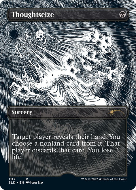 Thoughtseize (Etched Foil) (Secret Lair - Junji Ito)