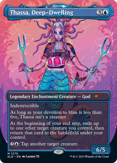 Thassa, Deep-Dwelling (Foil) (Secret Lair - Cool Ocean Breeze)