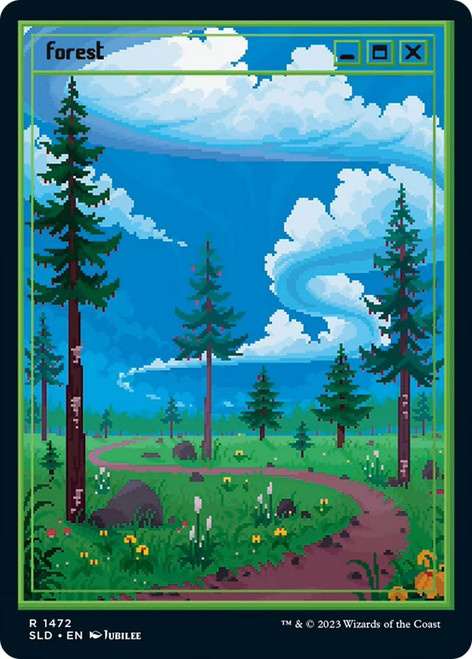 Forest (Foil) (Secret Lair - PixelLands_v02.jpg)