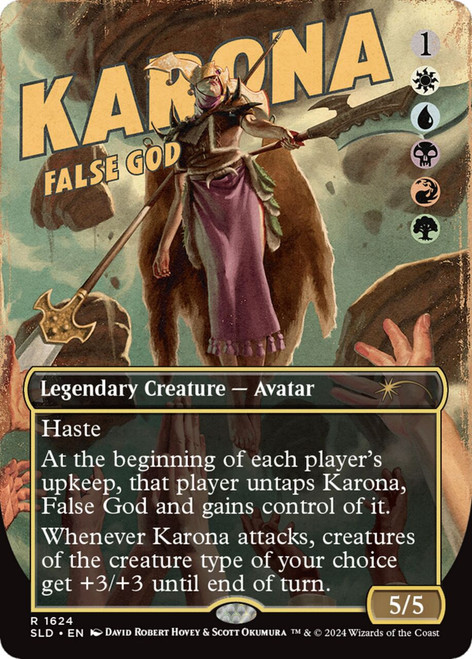 Karona, False God (Foil) (Secret Lair - Outlaw Anthology Vol. 2)