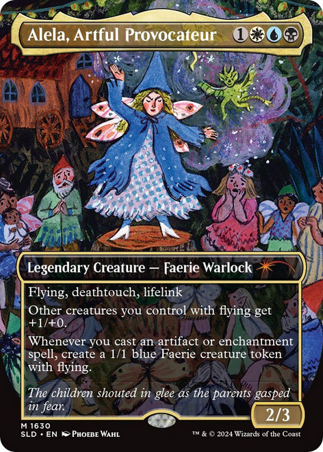 Alela, Artful Provocateur (Foil) (Secret Lair - Phoebe Wahl)