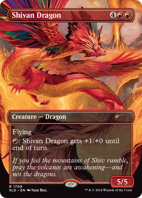 Shivan Dragon (Foil) (Secret Lair - Julie Bell)