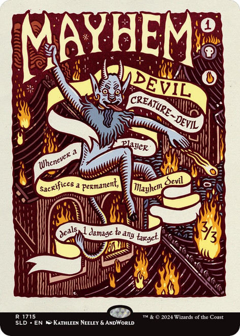 Mayhem Devil (Foil) (Secret Lair - Prints of Darkness)