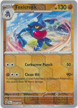 SV Shrouded Fable 024/064 Toxicroak (Reverse Holo)