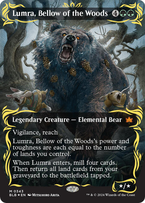 Lumra, Bellow of the Woods (Borderless Raised Foil)