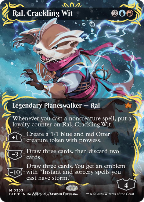 Ral, Crackling Wit (Borderless Raised Foil)