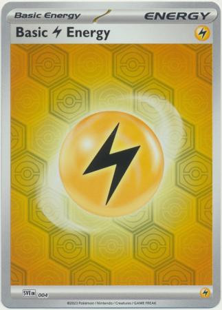 Scarlet & Violet SVE EN04 Basic Lightning Energy (Pattern Reverse Holo)