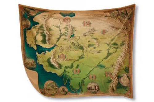 The One Ring RPG 2nd Edition: Eriador Cloth Map