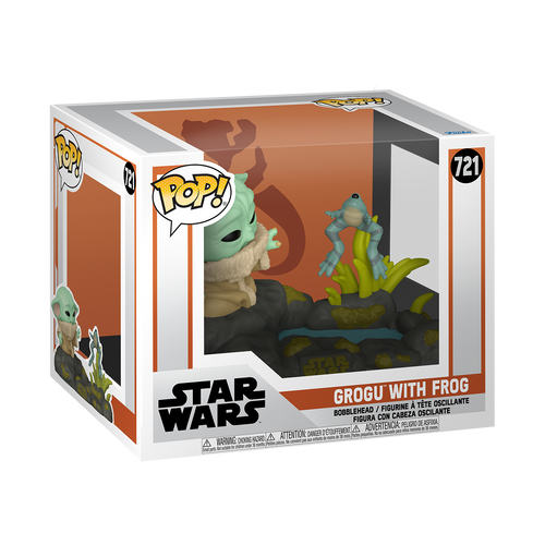 POP! Star Wars: The Mandalorian #721 Grogu with Frog Deluxe