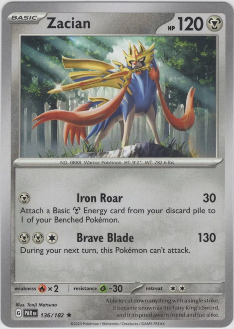 SV Paradox Rift 136/182 Zacian (Non-Holo)