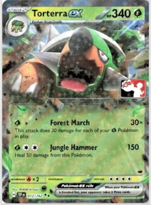 SV Temporal Forces 012/162 Torterra ex (Prize Pack League Promo)