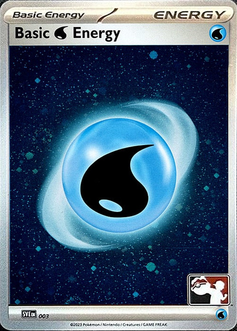 Scarlet & Violet SVE EN03 Basic Water Energy (Prize Pack League Promo Cosmo Holo)