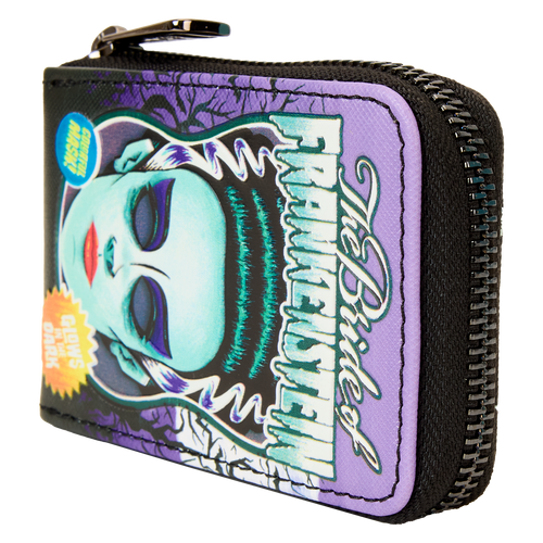 Universal Monsters: Bride of Frankenstein Neon Mask Zip Around Wallet