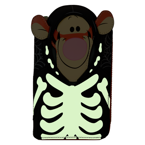 Disney: Winnie the Pooh Skeleton Tigger Zip Around Wallet
