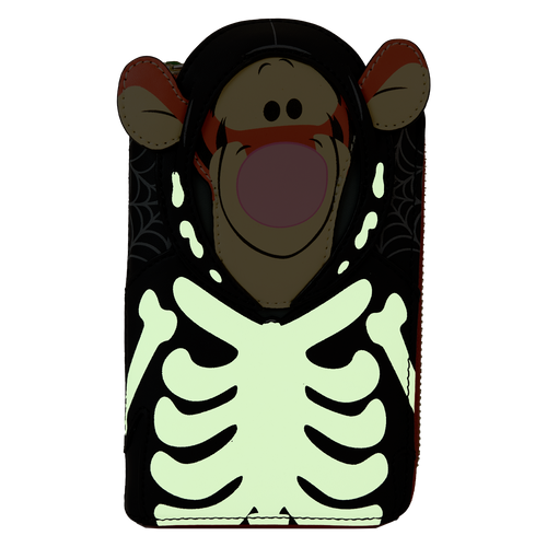 Disney: Winnie the Pooh Skeleton Tigger Zip Around Wallet