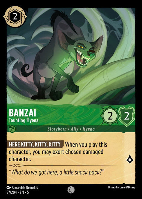 Banzai - Taunting Hyena (Foil)