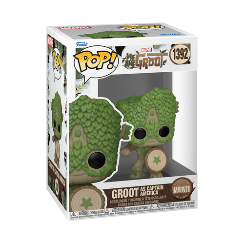 POP! Marvel - We Are Groot #1392 Groot as Captain America