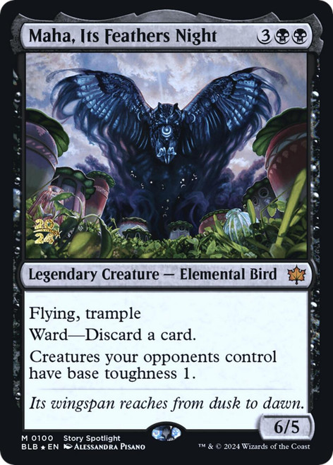 Maha, Its Feathers Night (Prerelease Foil)