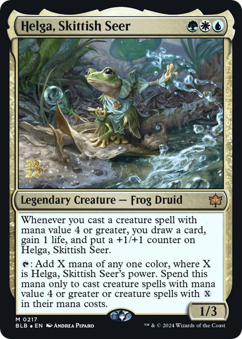 Helga, Skittish Seer (Prerelease Foil)