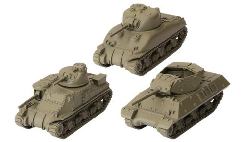 World of Tanks Miniatures Game: American Tank Platoon (M3 Lee, M4A1 75mm Sherman, M10 Wolverine)